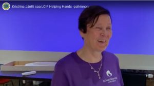 Kristiina Jäntti sai LCIF Helping Hands -palkinnon